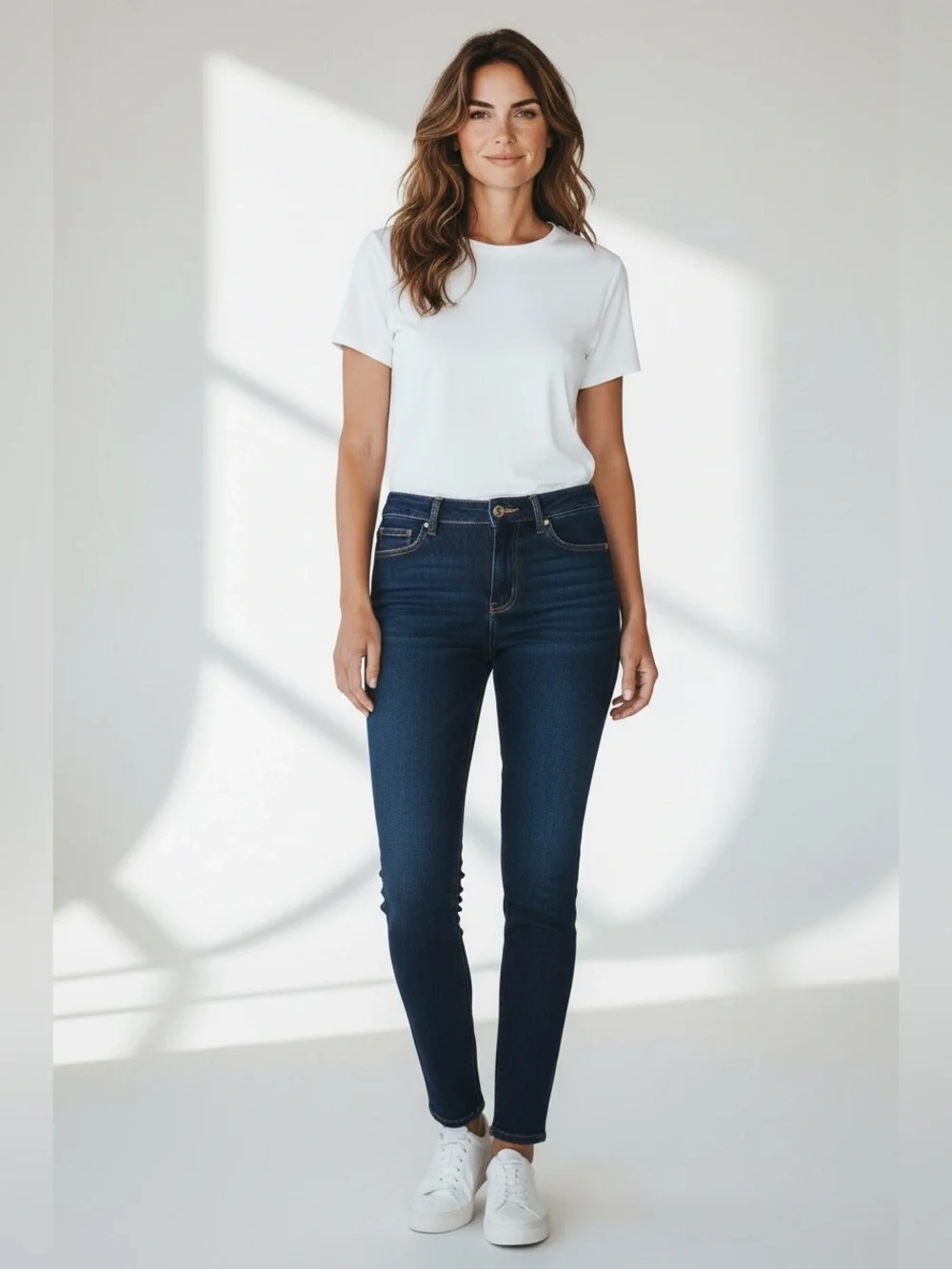 Michael Kors Izzy Skinny Women’s Dark Blue High-Rise Skinny Jeans